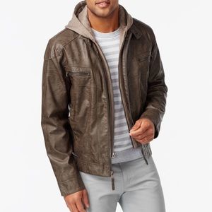 Calvin Klein Faux Leather Jacket